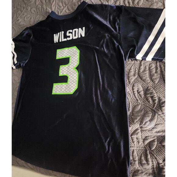 Seattle Seahawks Russell Wilson #3 Jersey Authentic NFL Size Youth XL worn once - Picture 3 of 9